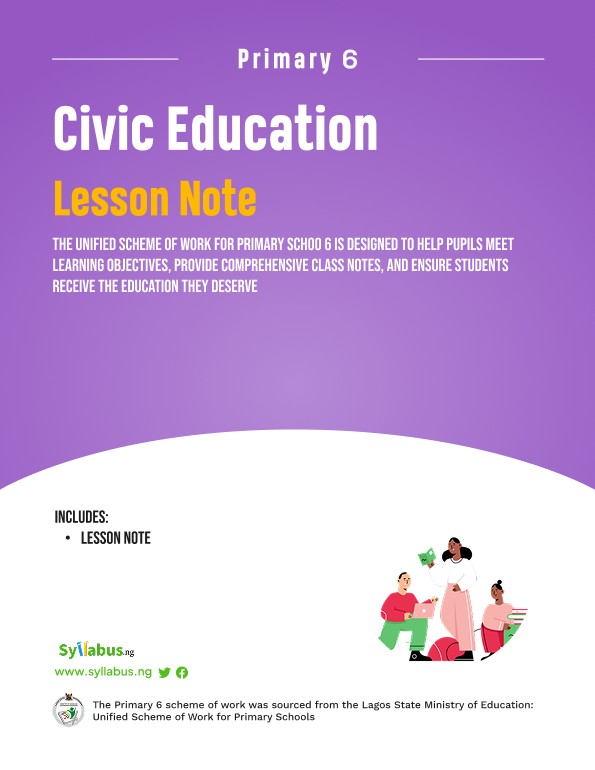 PRIMARY-6-CIVIC-EDUCATION-LESSON-NOTE