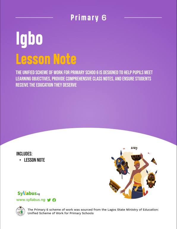 PRIMARY-6-IGBO-LESSON-NOTES
