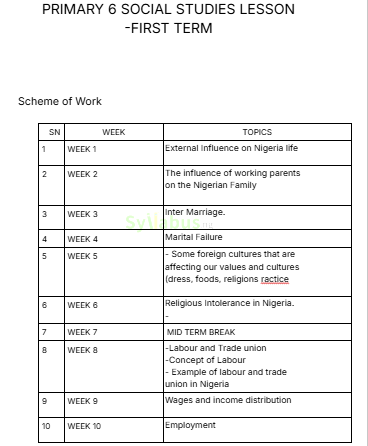 PRIMARY-6-SOCIAL-STUDIES-LESSON-NOTE