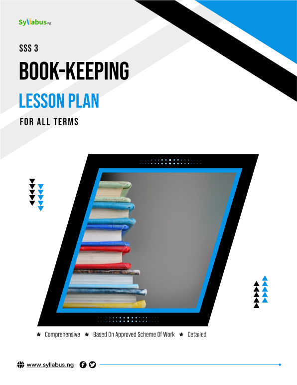 Buy SS3 BOOK-KEEPING ALL TERMS LESSON PLAN by Syllabus NG on Selar