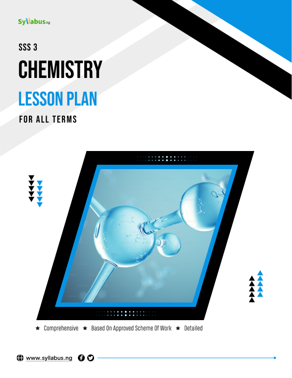 Buy SS3 CHEMISTRY ALL TERMS LESSON PLAN by Syllabus NG on Selar