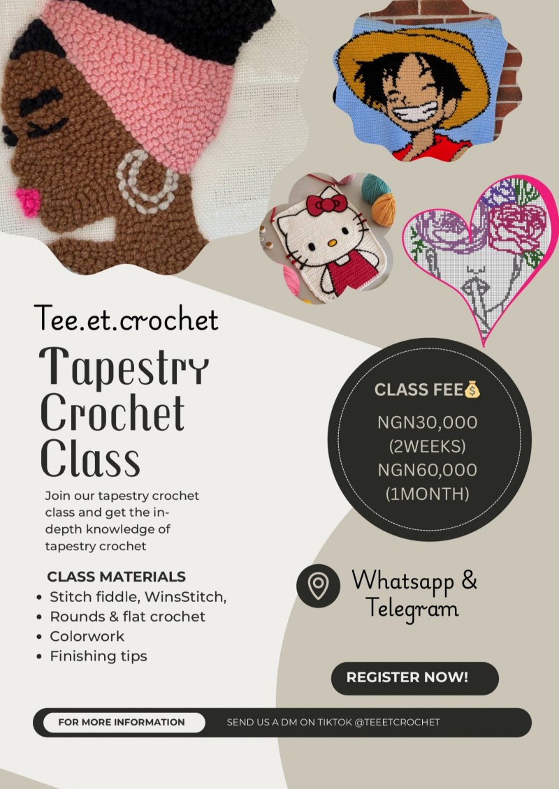 INTENSIVE TAPESTRY CROCHET CLASS