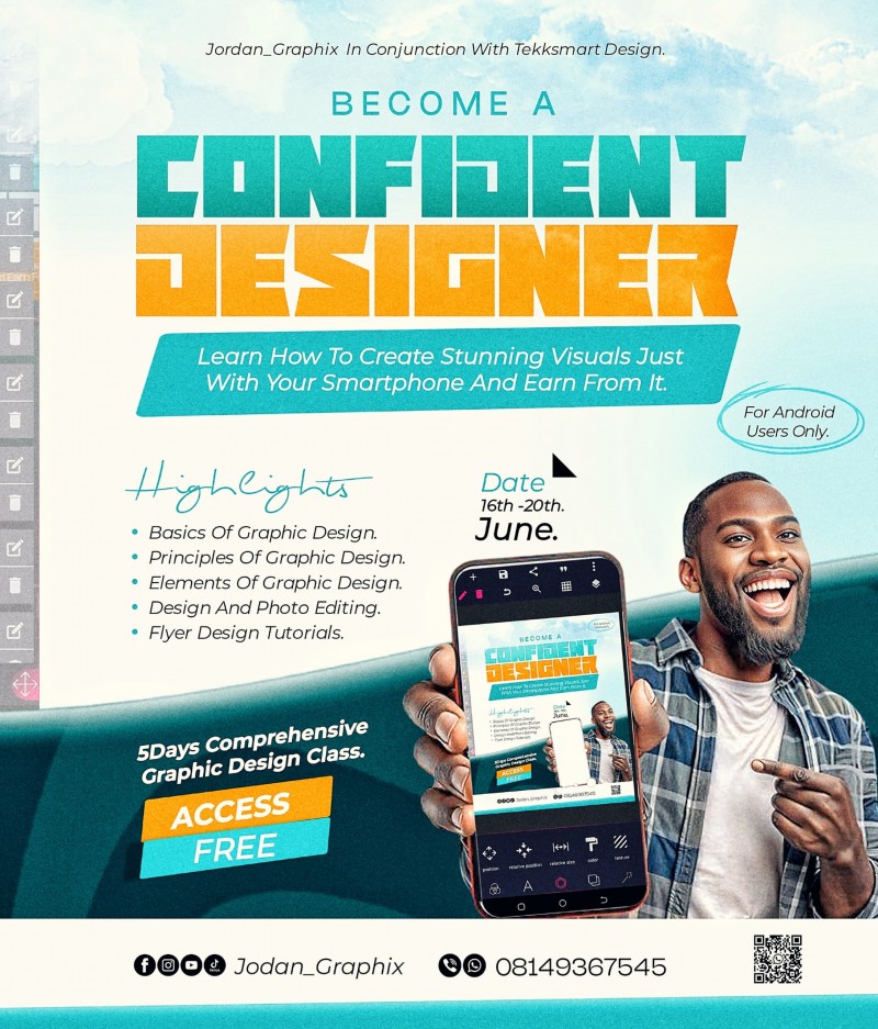 Smartphone graphic design