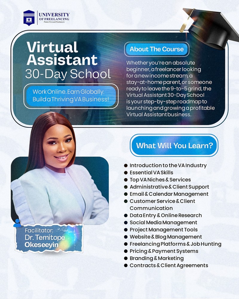 VIRTUAL ASSISTANT 30 DAYS SCHOOL