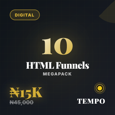 TEMPO-HTML Funnels MegaPack - 10 Professional Funnels