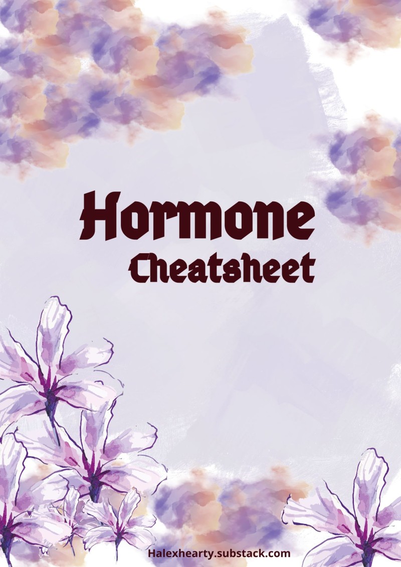 Hormone Cheat Sheet