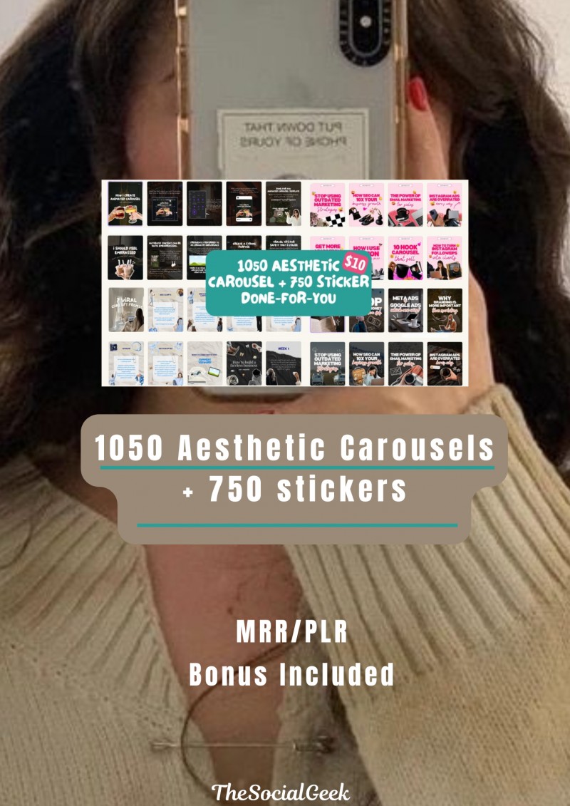1050 Aesthetic Carousel + 350 stickers