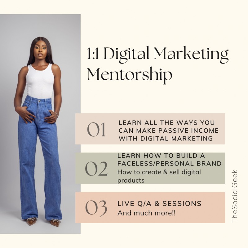 1:1 Digital Marketing Mentorship & Coaching