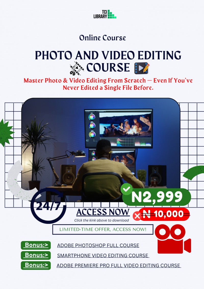Photo and Video Editing Course