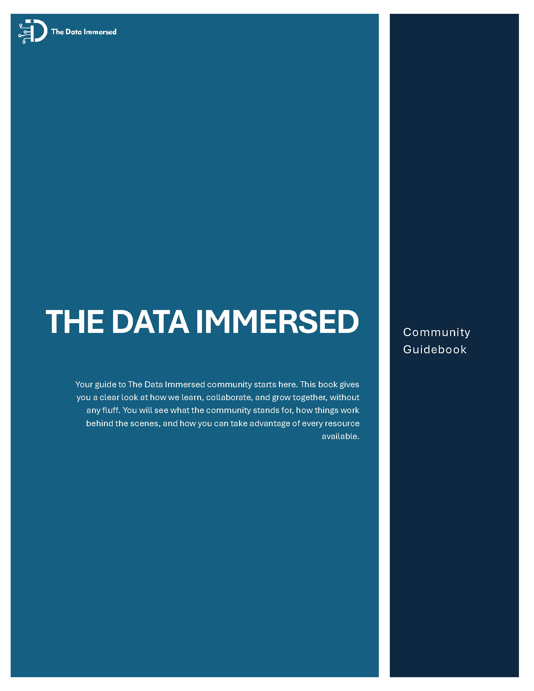 The Data Immersed Community Guidebook