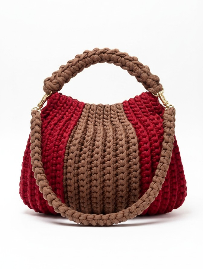 Ribbed handbag