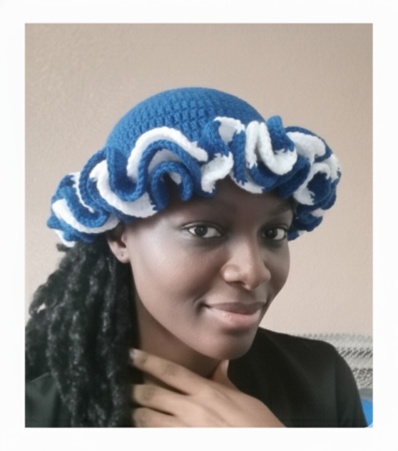 Ruffled hat
