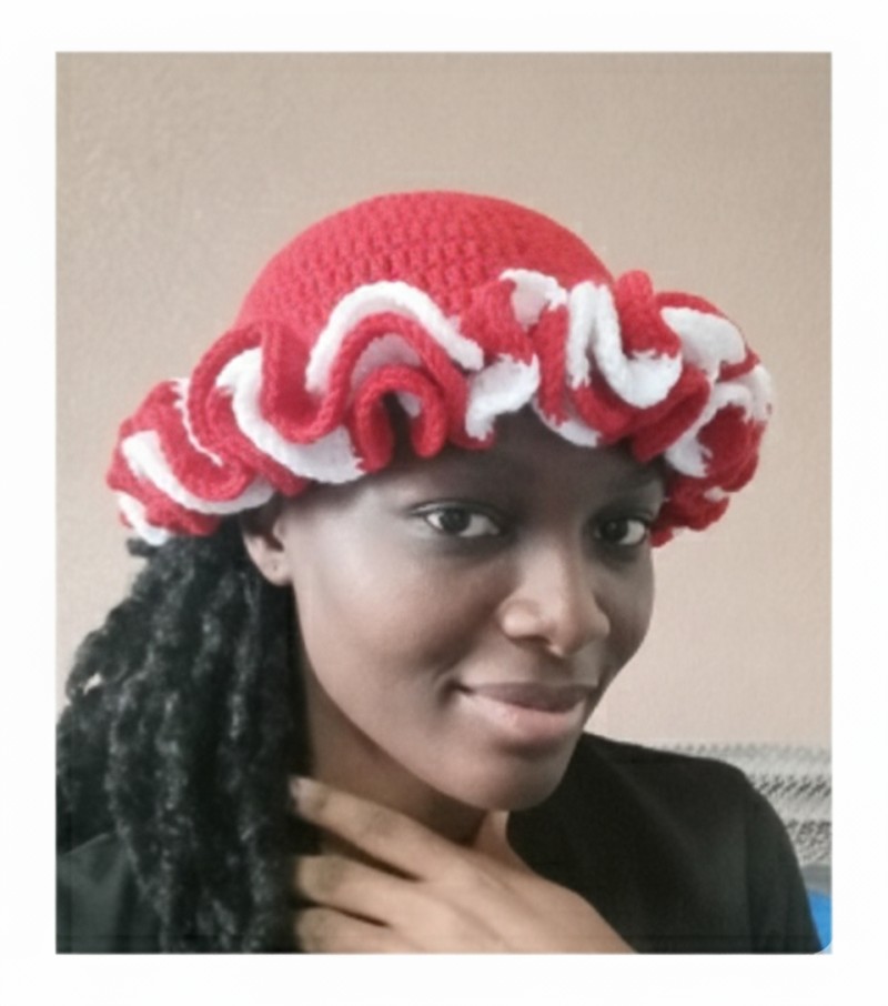 Ruffled hat