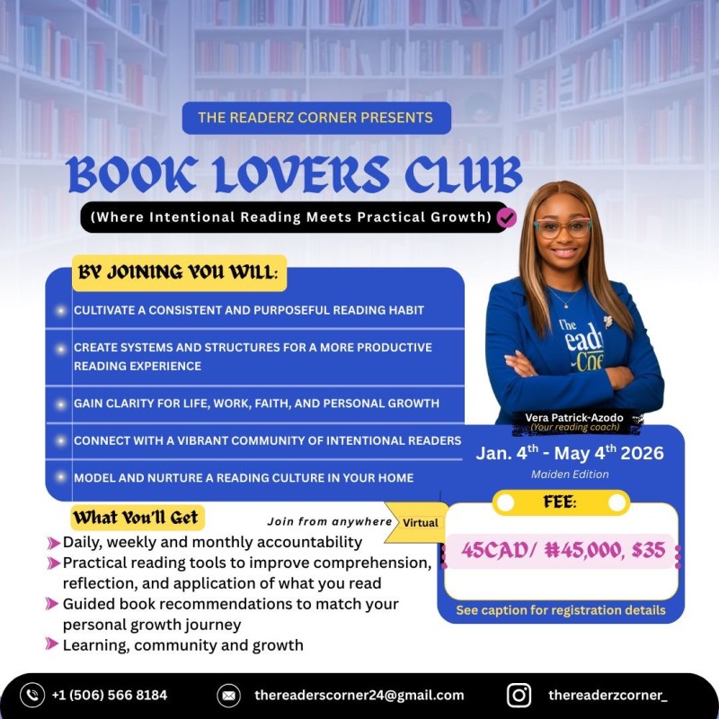 Book Lovers Club (BLC) January Cohort