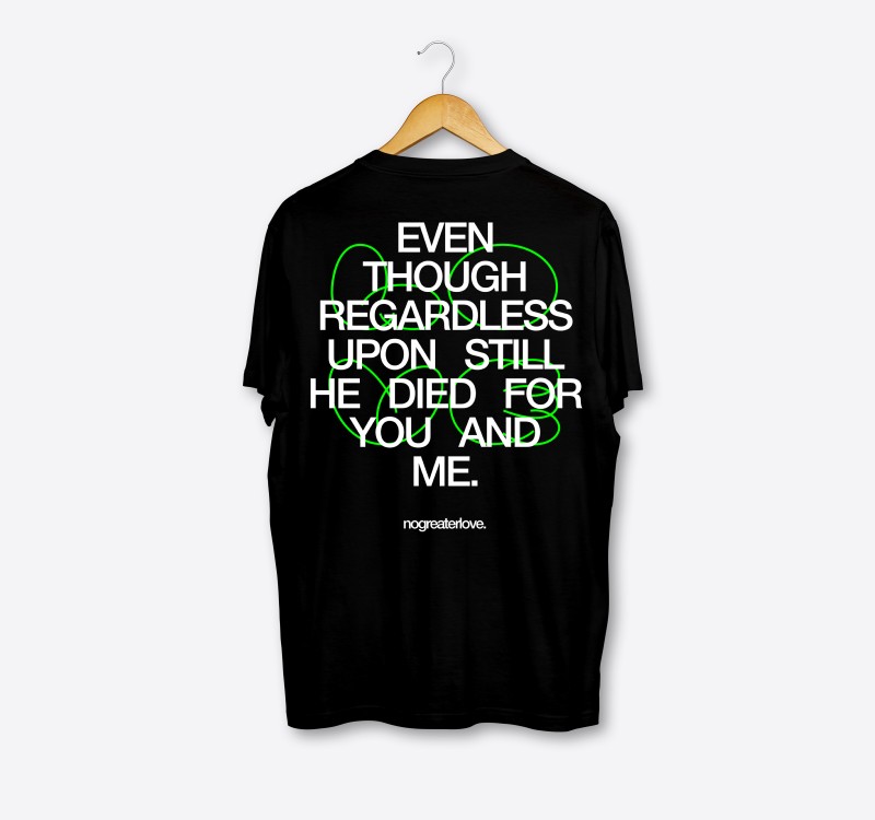 NO GREATER LOVE BLACK T-SHIRT