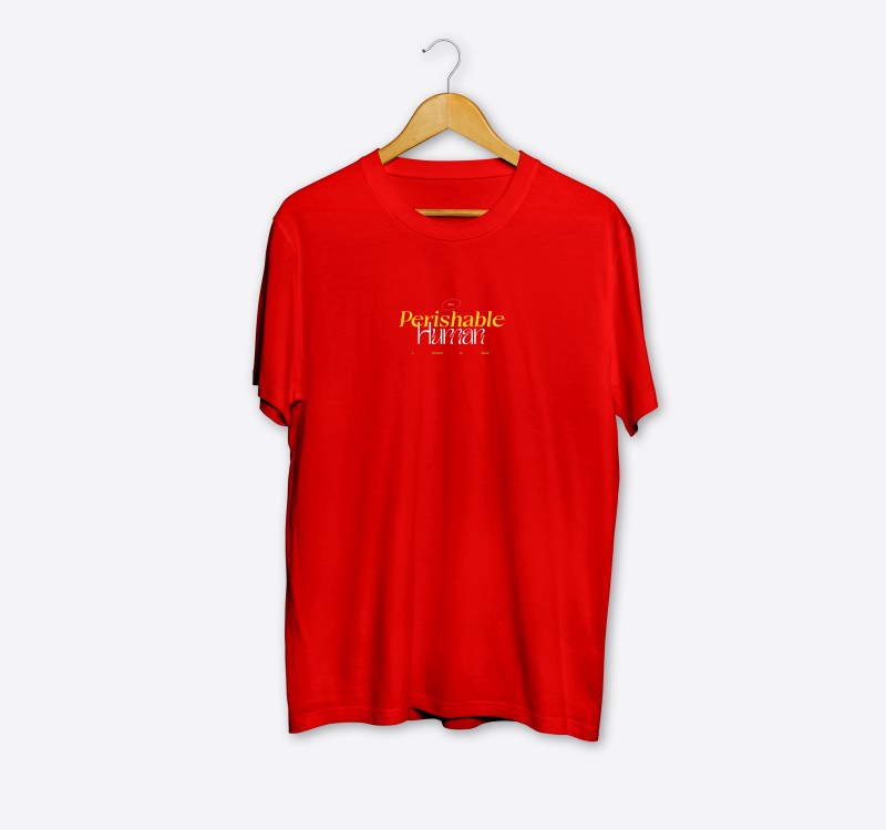 NON-PERISHABLE HUMAN RED T-SHIRT