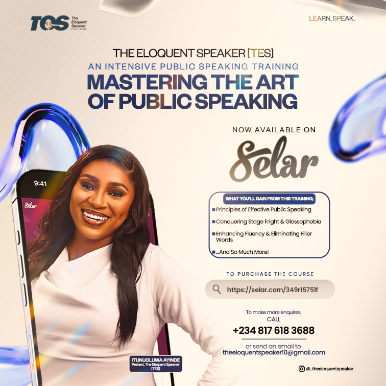 The Eloquent Speaker [TES] -Mastering the Art of Public Speaking Training Course.