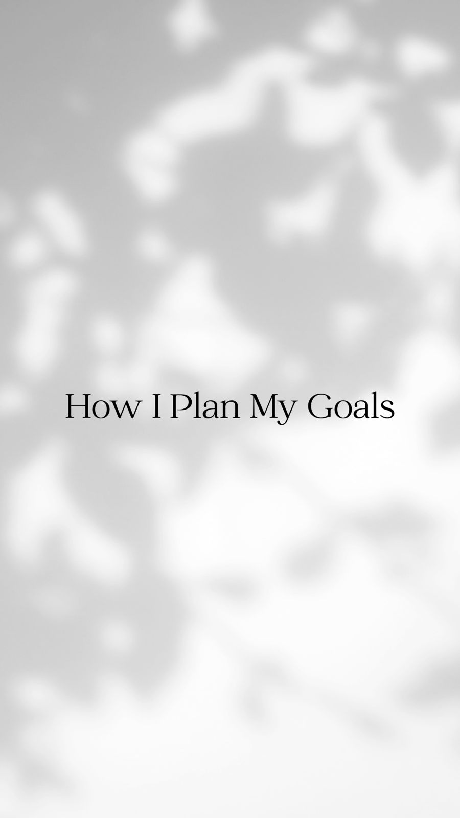 How to setup your goals in Notion