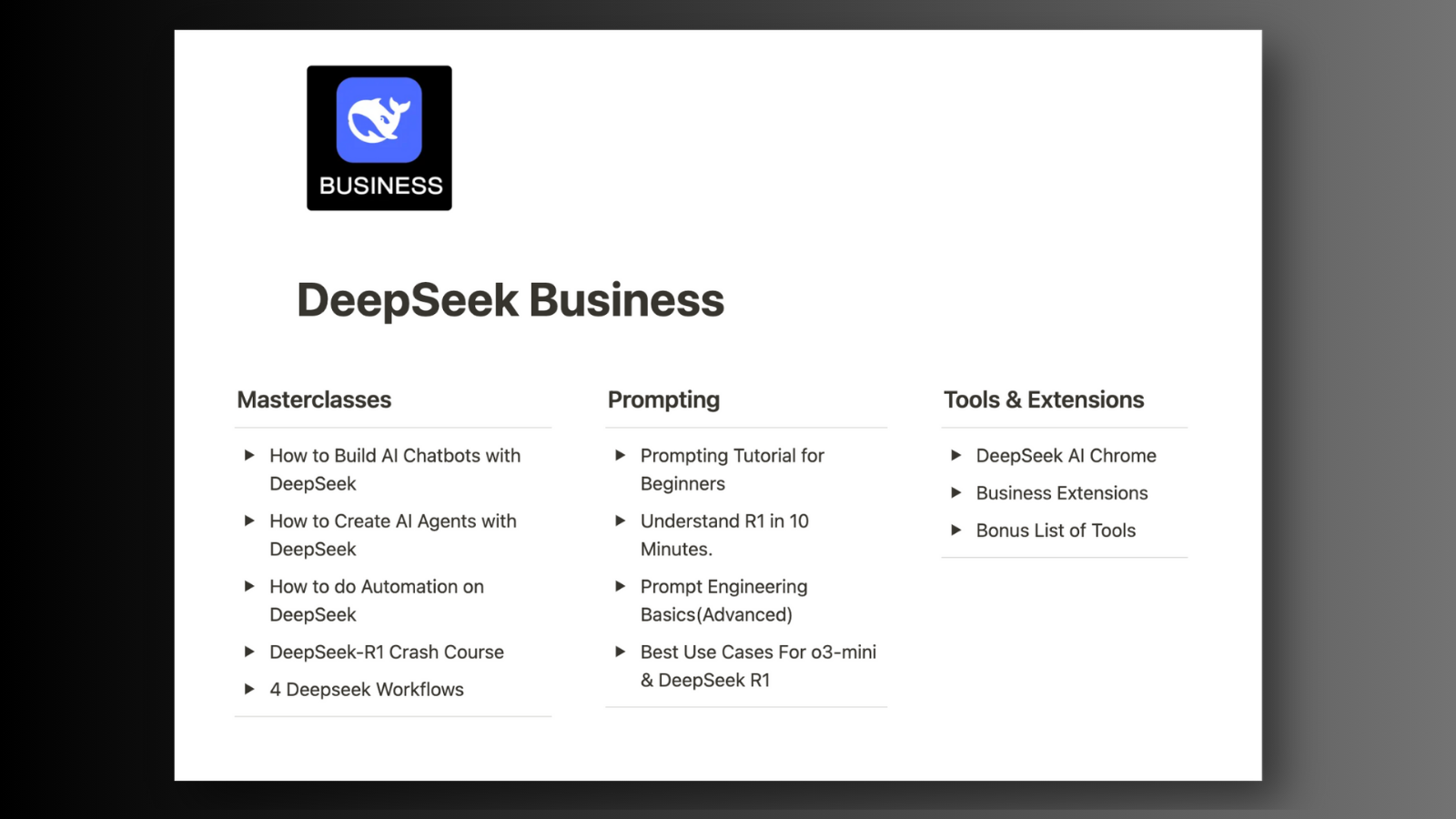 DeepSeek Business