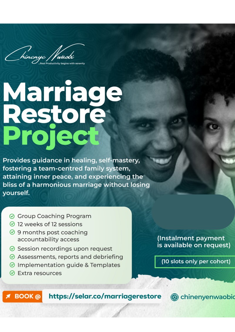 Marriage Restore Project (Group coaching)