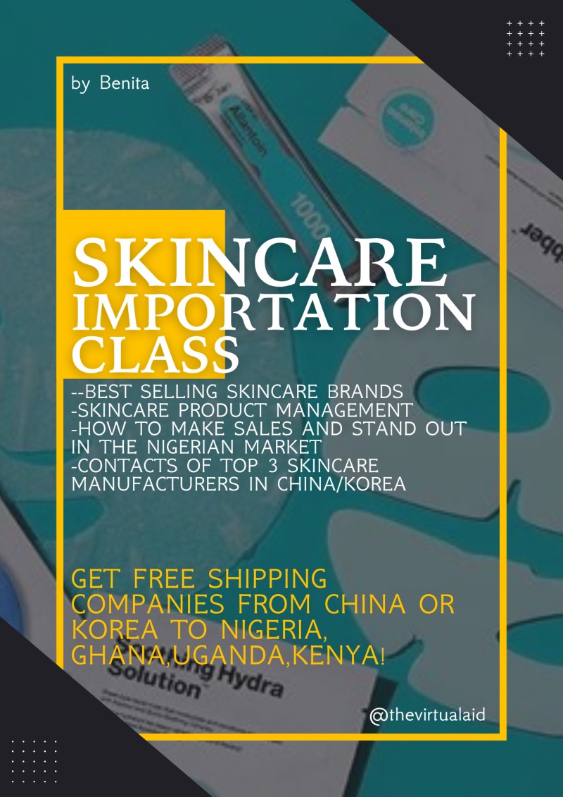 Chinese and Korean Skincare IMPORTATION CLASS