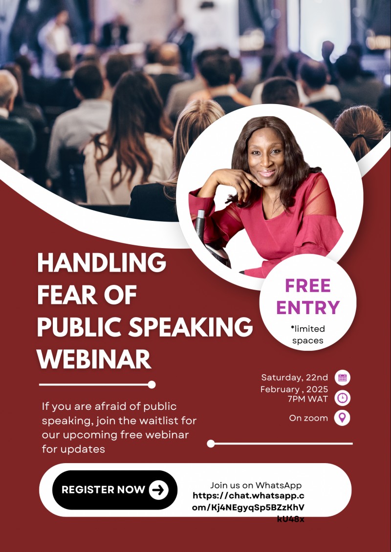 Handling the fear of public speaking