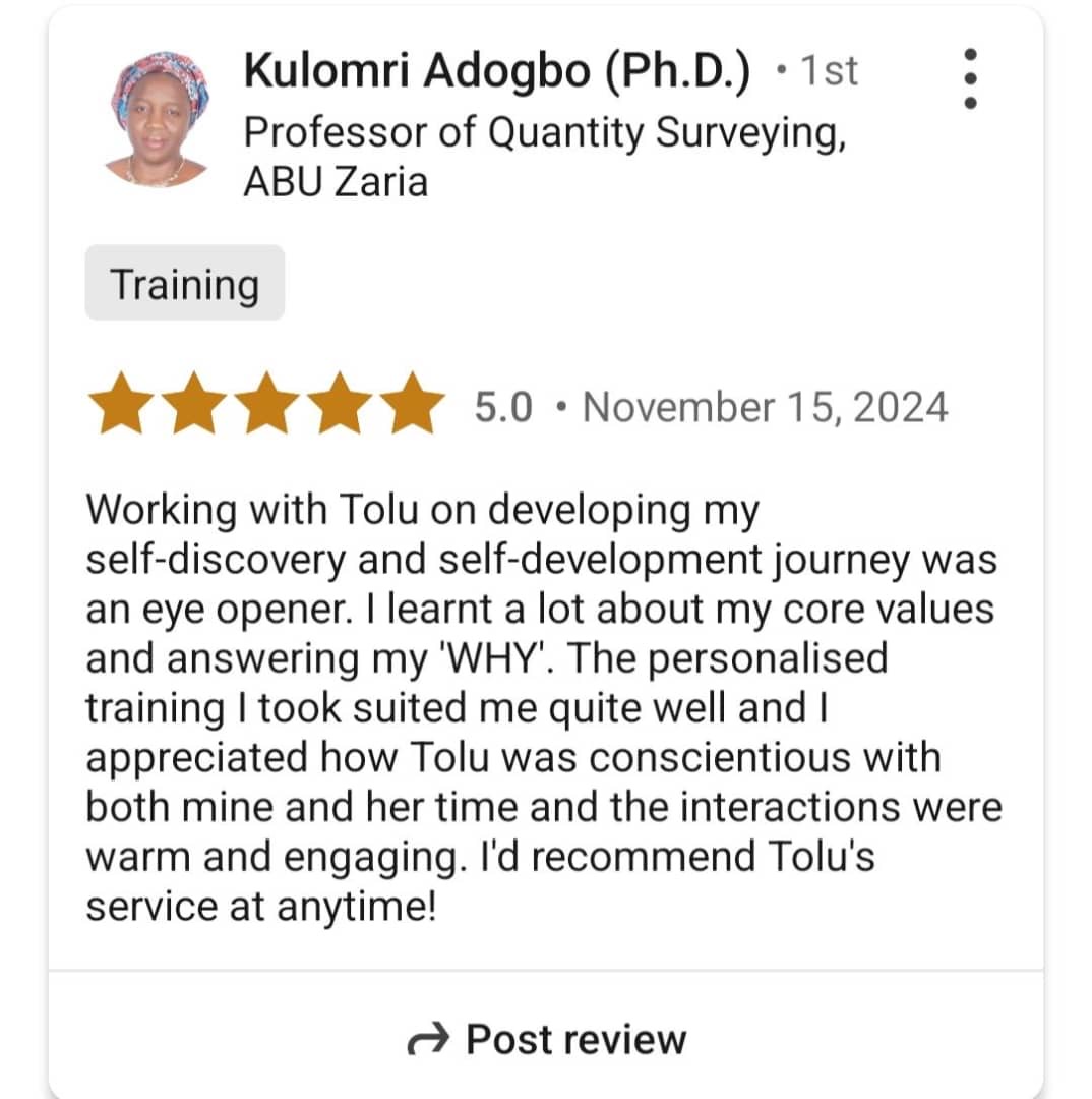 Customer review 1
