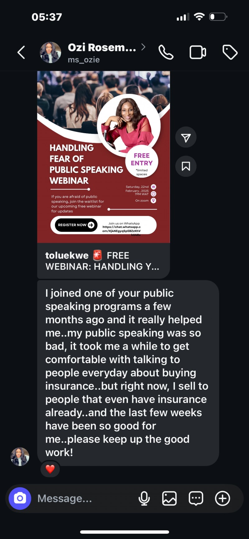 Customer review 1
