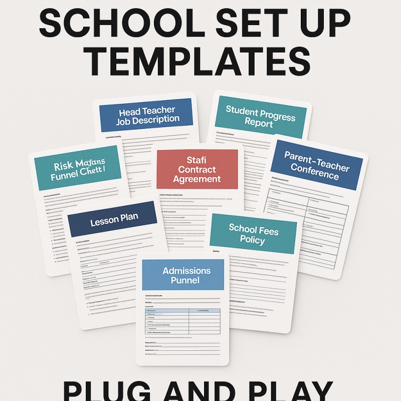 COMPLETE SCHOOL SET UP TEMPLATES (Plug & Play Edition)