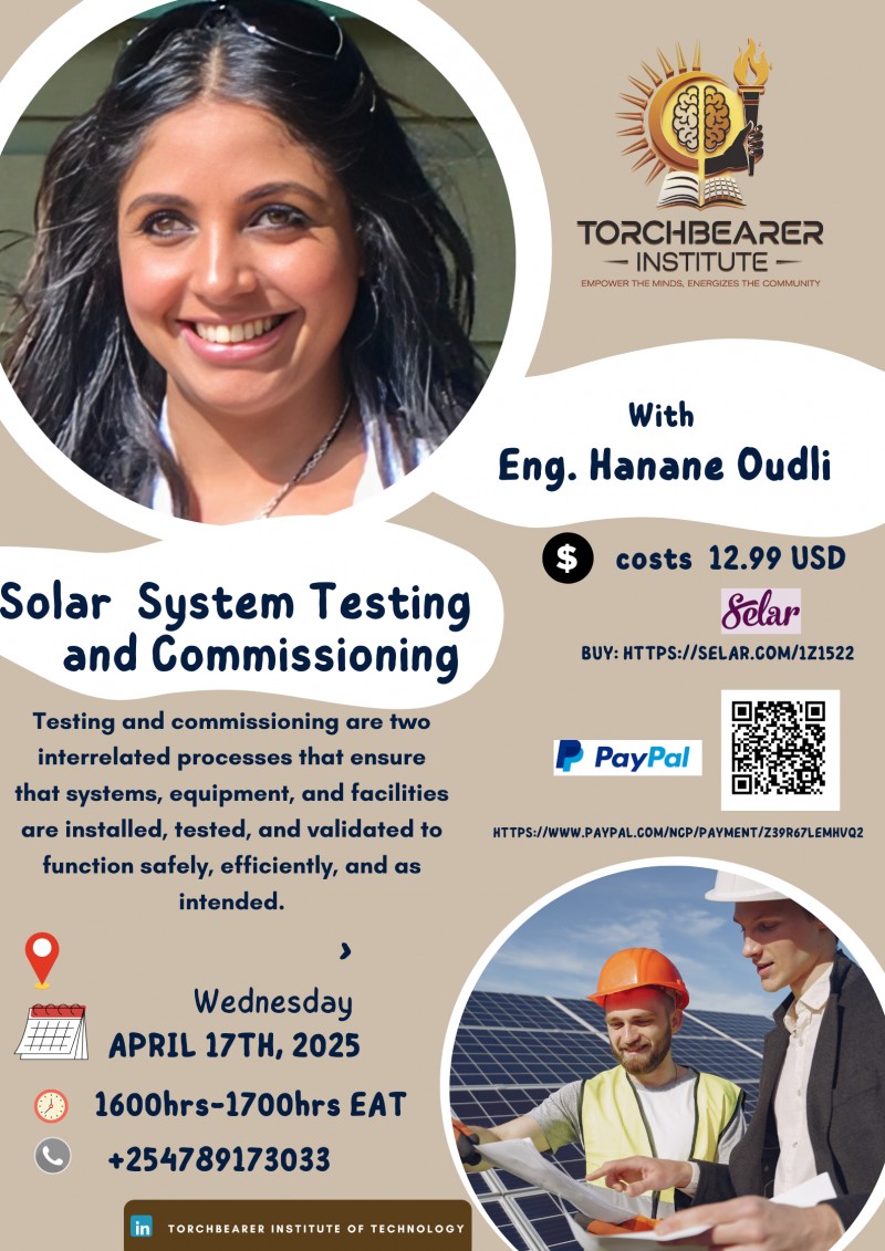 Solar Testing Commisioning Buy SOLAR TESTING AND COMMISSIONING MASTERCLASS APRIL 17 by TORCHBEARER ...