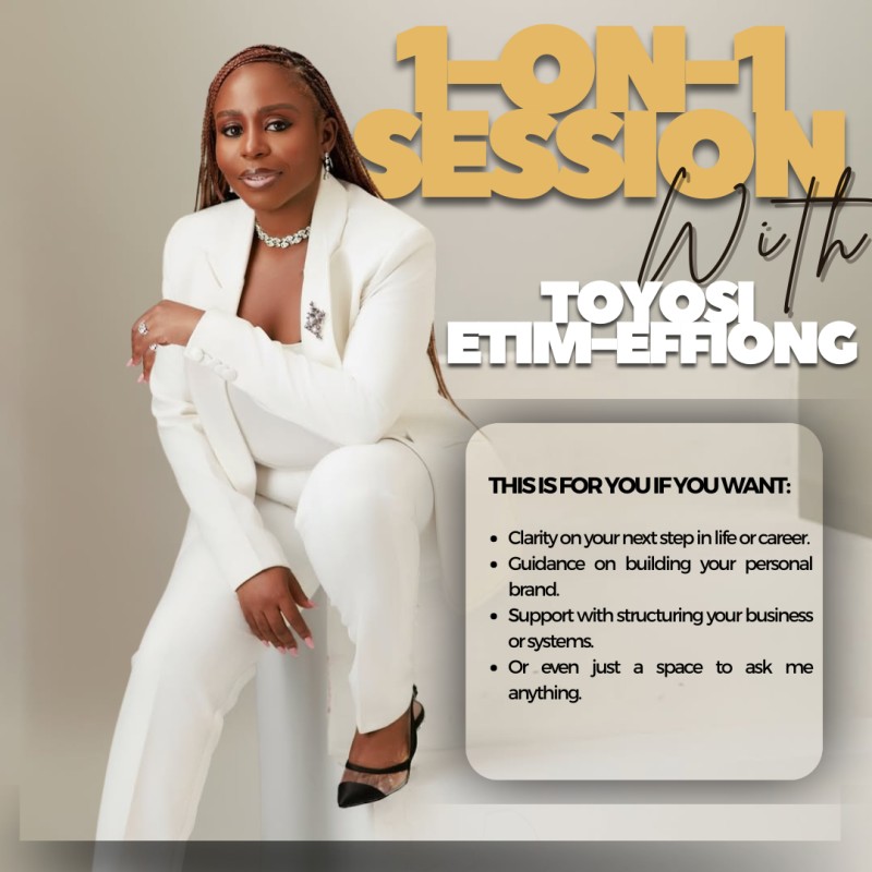 One-on-one session with Toyosi Etim-Effiong
