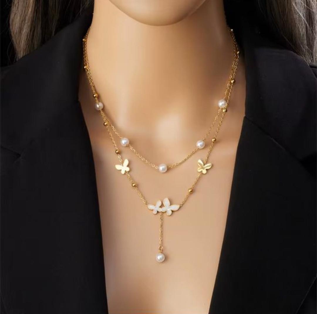 Duo Butterfly Necklace