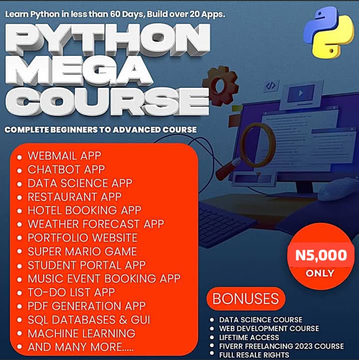 PYTHON MEGA COURSE