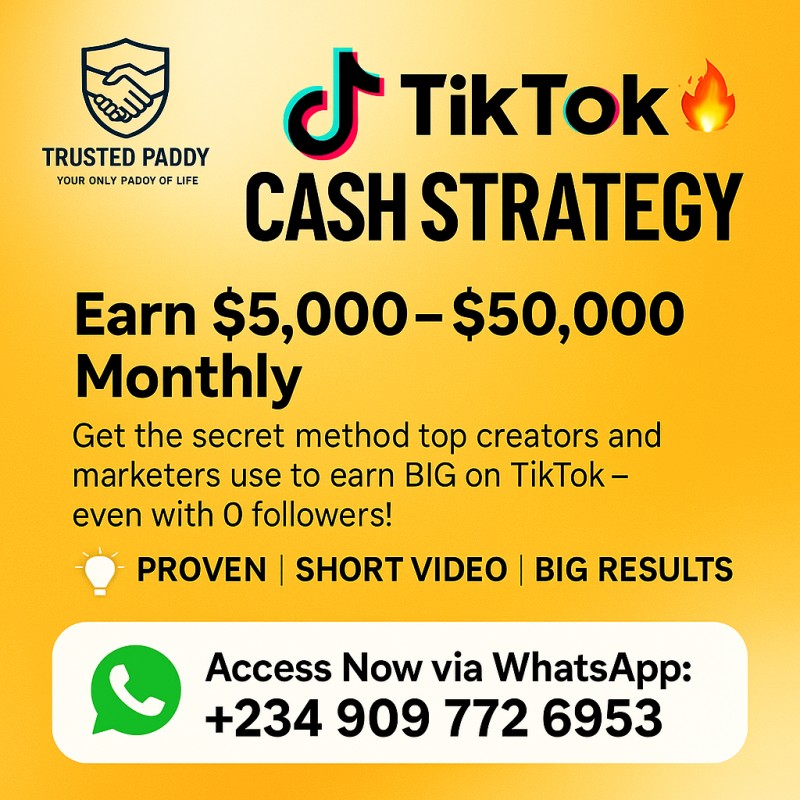 TIKTOK CASH STRATEGY
