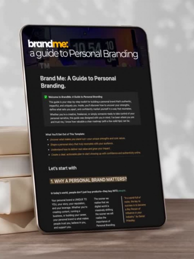 Brand Me: A guide to Personal Branding