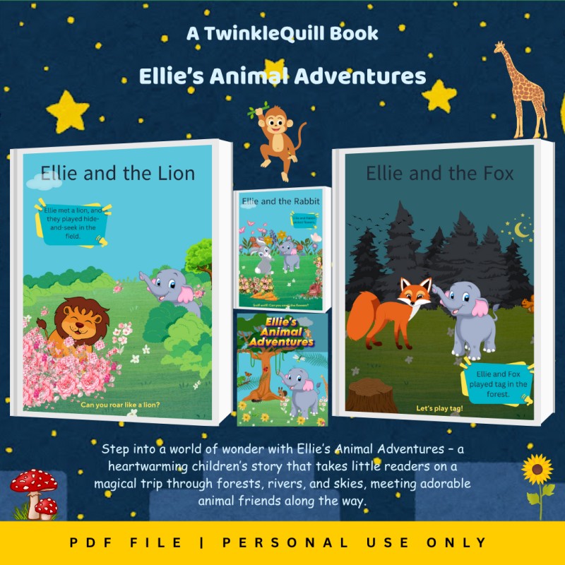 Ellie's Animal Adventures (Children's StoryBook) + Bonus Activity