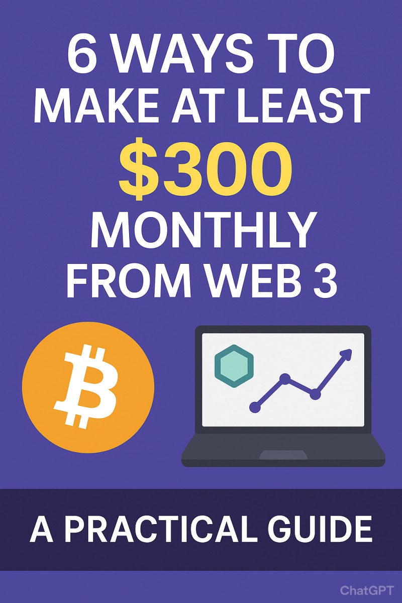 6 Practical Ways to Make at Least $300 Monthly from Web 3
