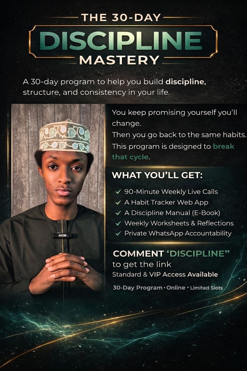 The 30-Day Discipline Mastery