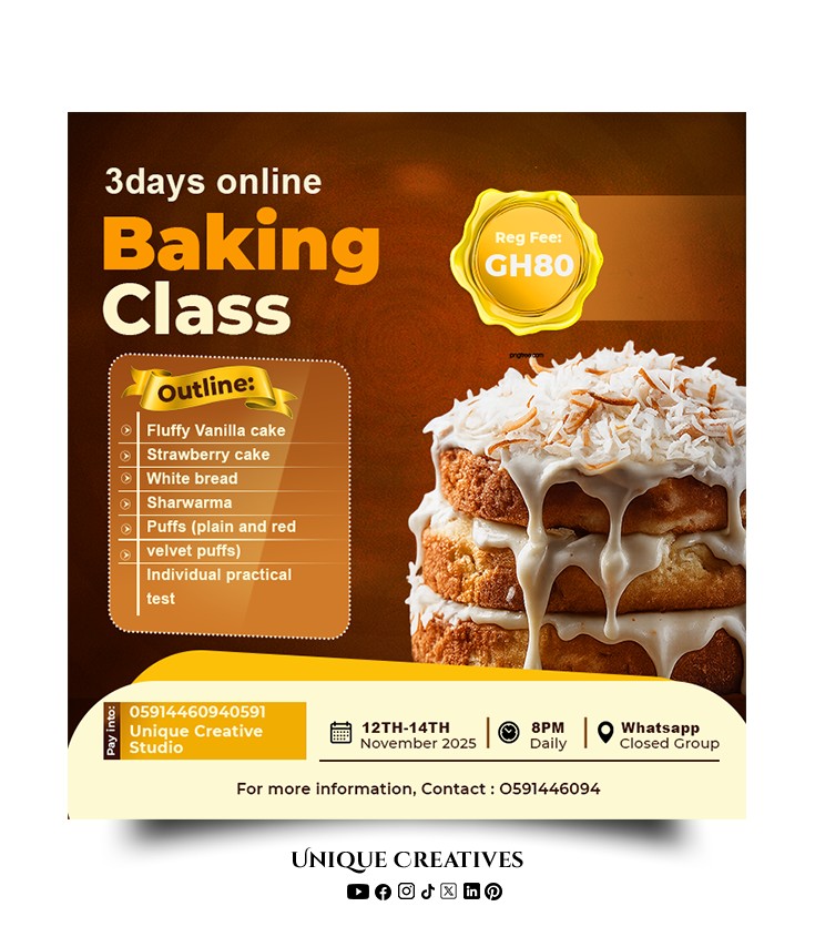 Professional Baking Flyer PSD file