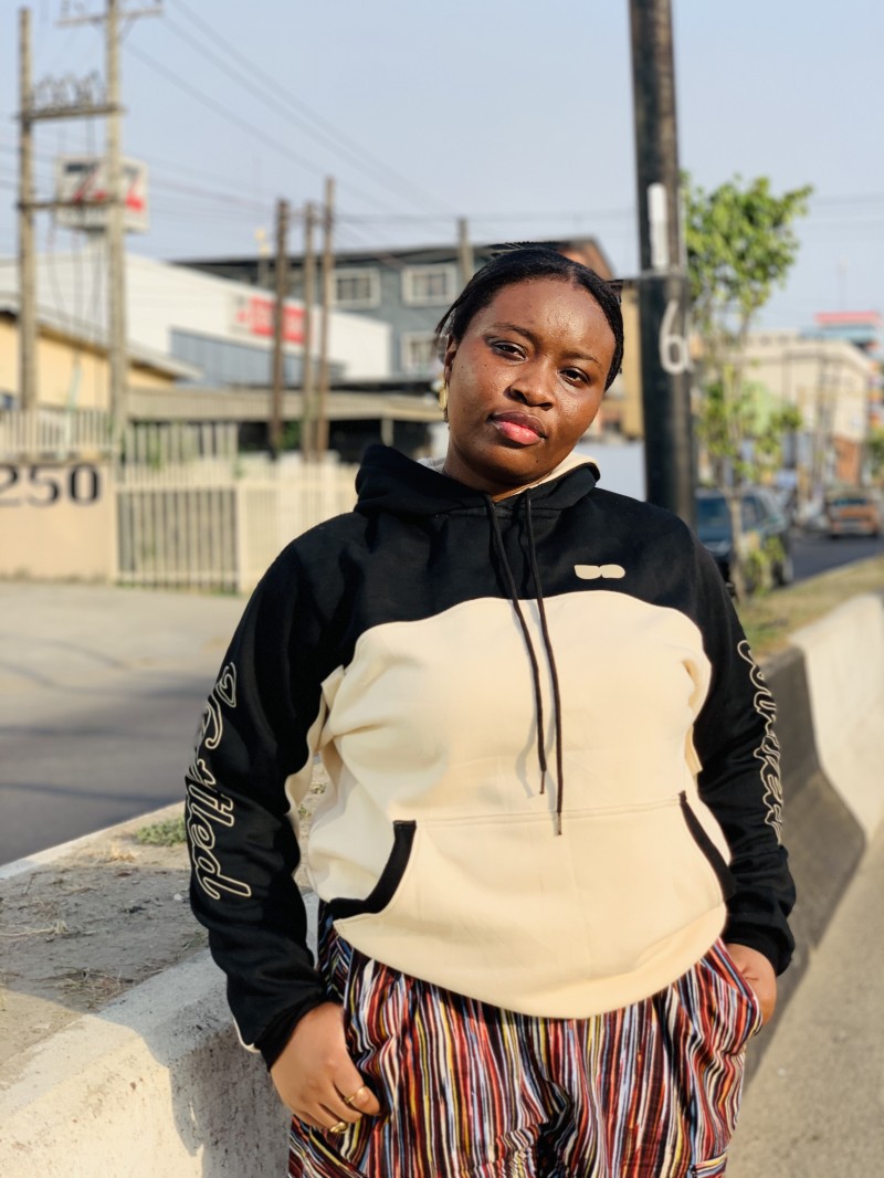 UD Hoodie Set- Cream & Black