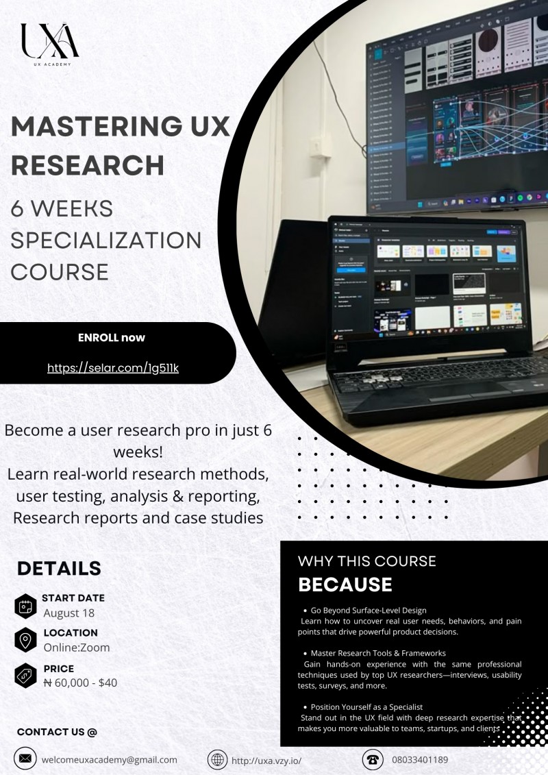 Mastering UX Research