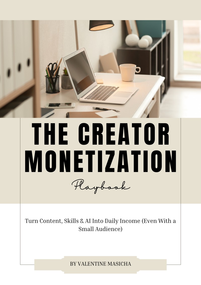 Creator Monetization Playbook | Turn Content Into Income Using AI | Digital Products & Online Income Guide | Beginner Friendly