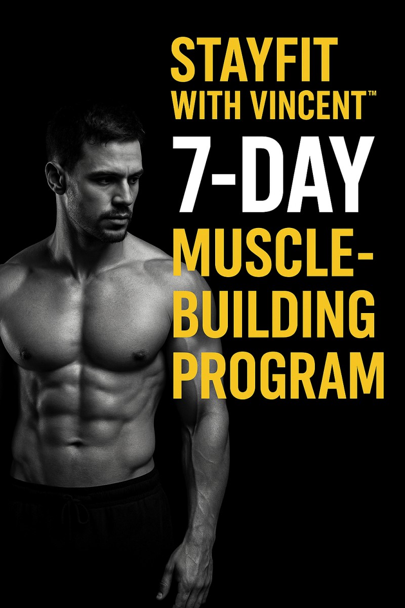 🔥 7-Day Muscle-Building Workout Plan