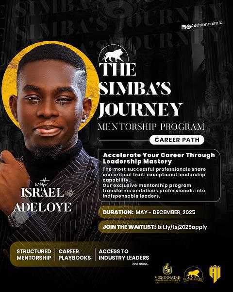 The Simba's Journey - Career Path Leadership Program