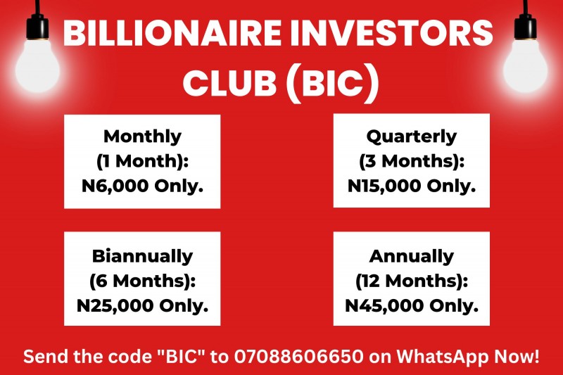 Billionaire Investors Club (BIC)