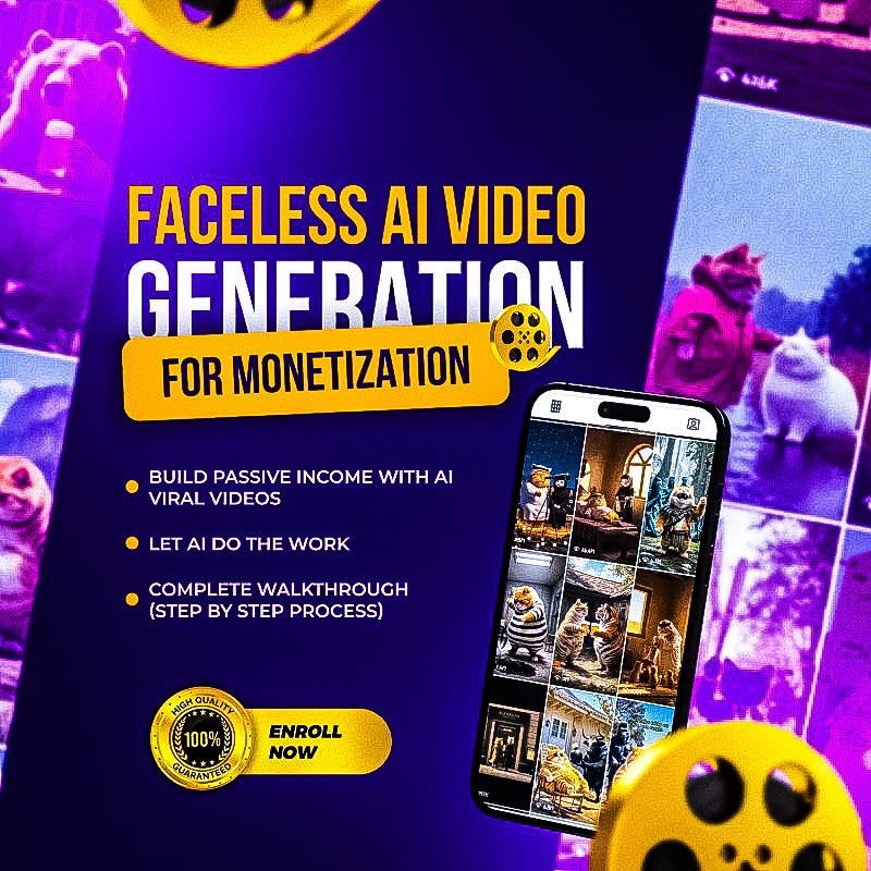 Faceless Ai Video Generation For Monetization