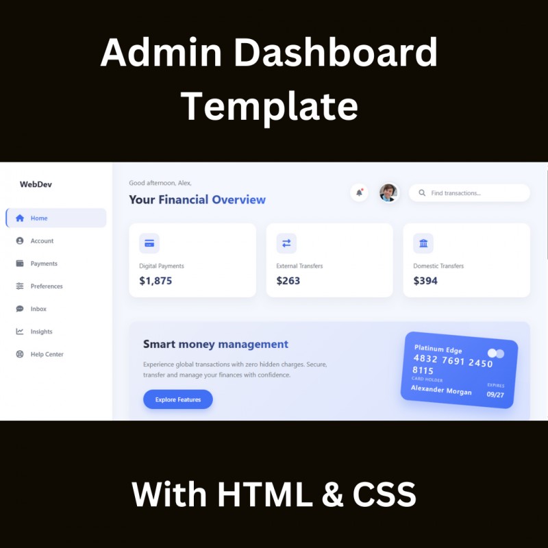 Admin Dashboard Template