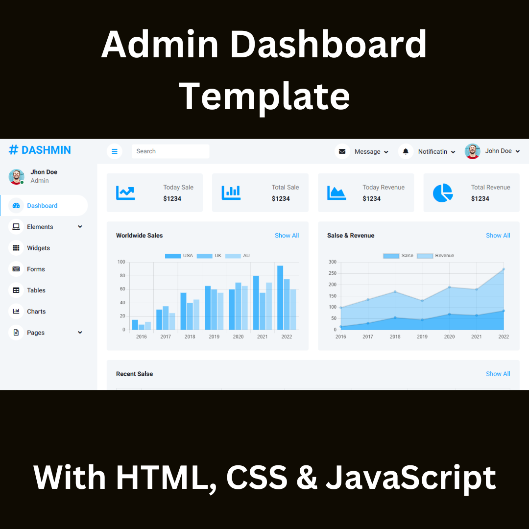 Admin Dashboard Template