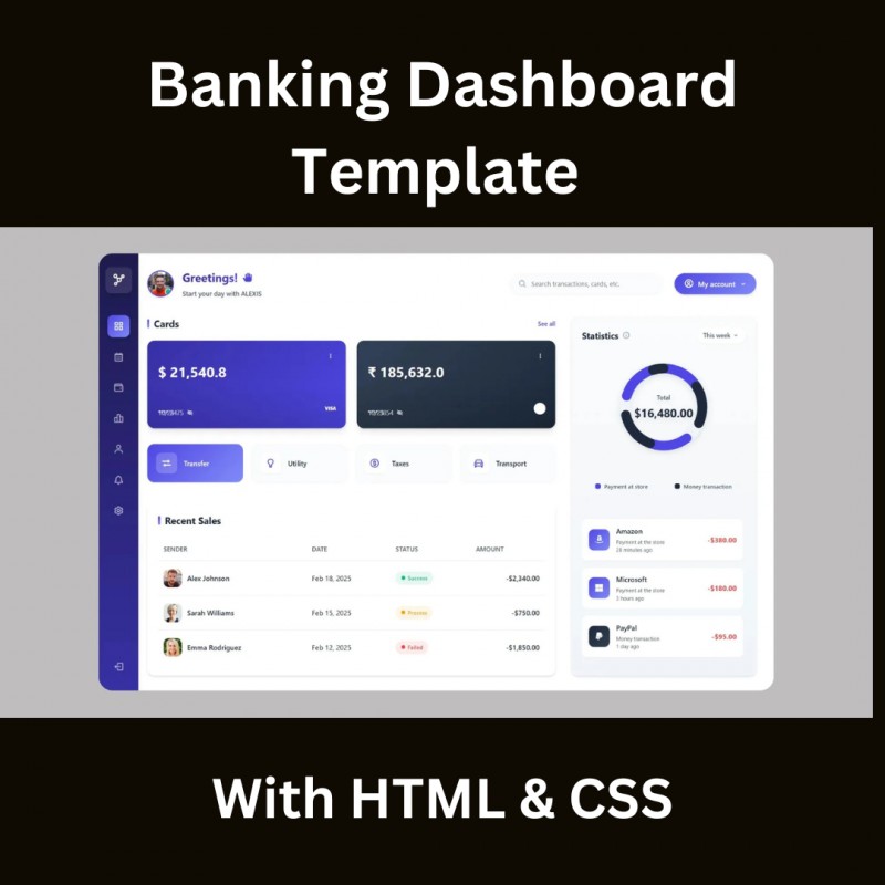 Banking Dashboard Template