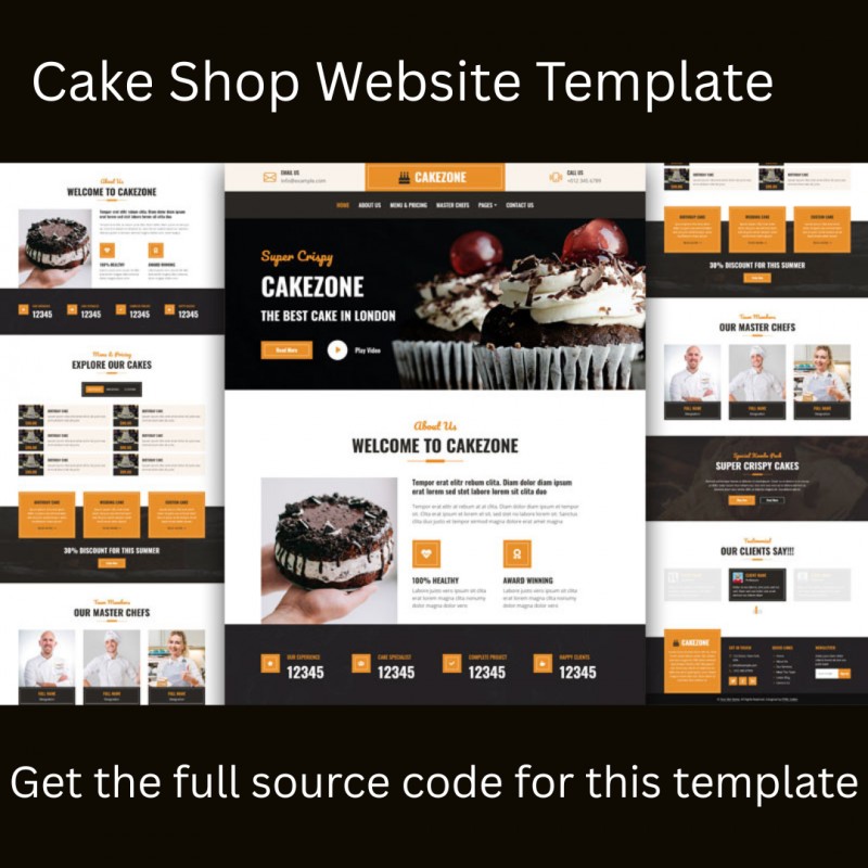 Cake Shop Website Template